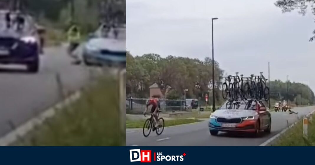 “A serious mistake”: the sports director of the Lotto Dstny team resigns after knocking down a marshal during a race (VIDEO)

