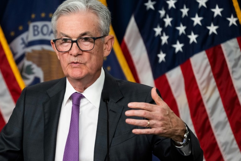 Jerome Powell during a press conference in Washington on July 26, 2023