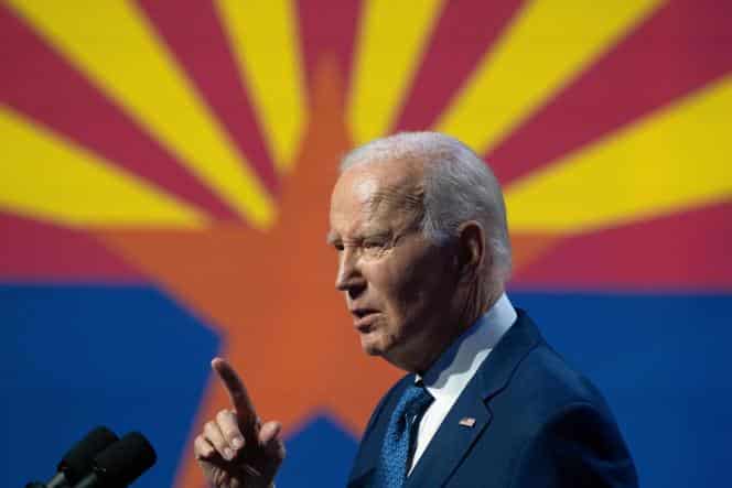 Joe Biden, in Tempe, Arizona, September 28, 2023.