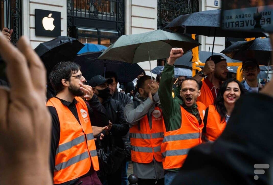 We went to see an Apple Store on strike for the launch of the iPhone 15

