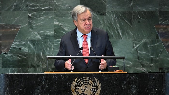 Antonio Guterres, Secretary General of the United Nations.